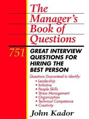 cover image of The Manager's Book of Questions
